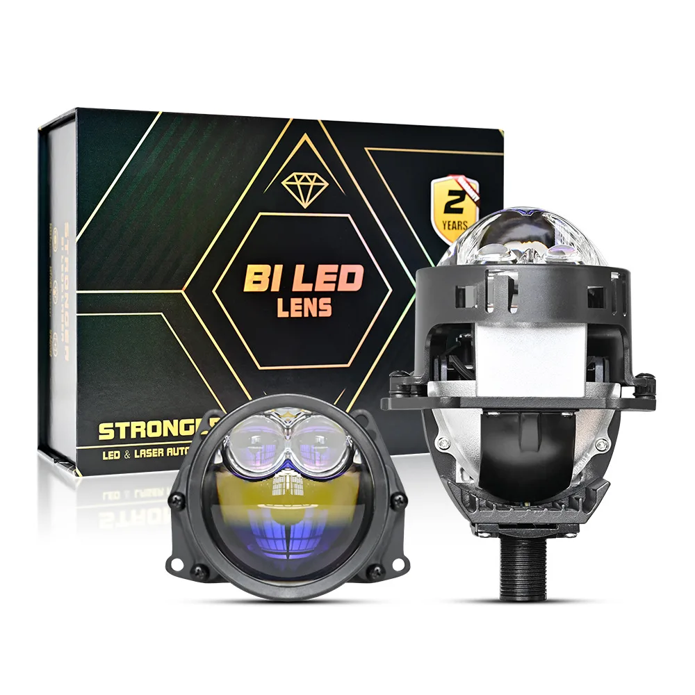 

180W 3-Inch Laser Effect Bi-LED Projector Headlight Dual Beam H4 H7 Super Bright Penetration Car Accessories Upgrade