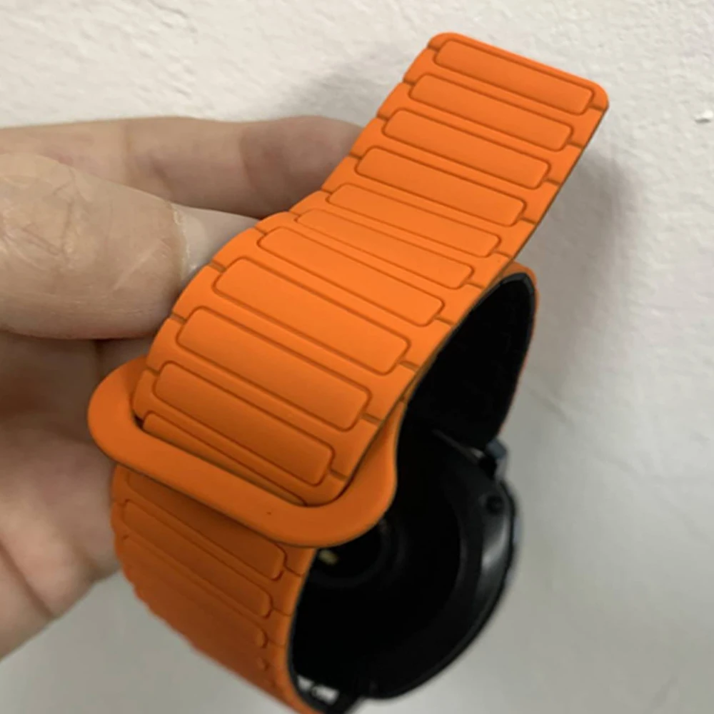 20 مللي متر 22 مللي متر حزام رياضي من السيليكون المغناطيسي لـ Polar Ignite 3 2/حصى X Pro/Pacer سوار ناعم لسوار معصم POLAR Vantage M3 M2 M