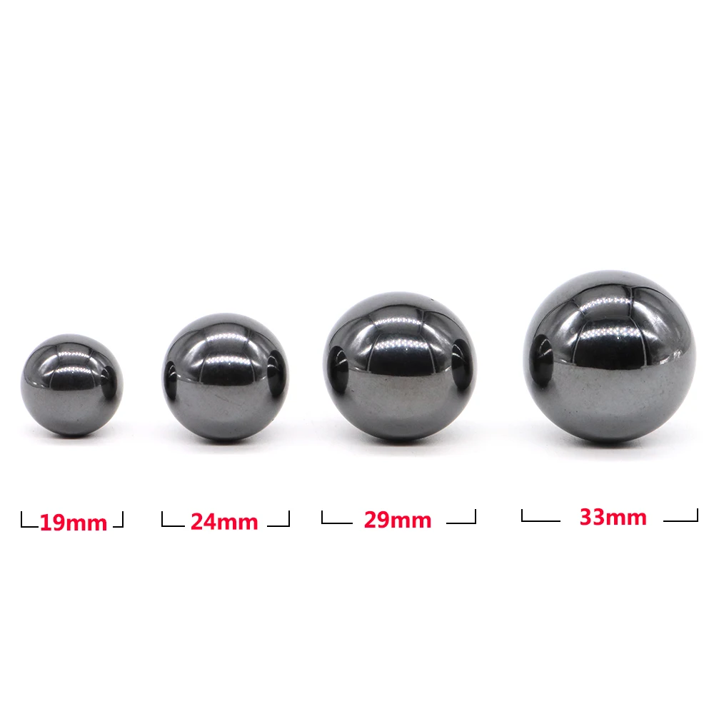 4 Size Hematite Balls Natural Stone Reiki Healing Mineral Specimen Globe Chakra Feng Shui Energy massage Sphere Home Decoration