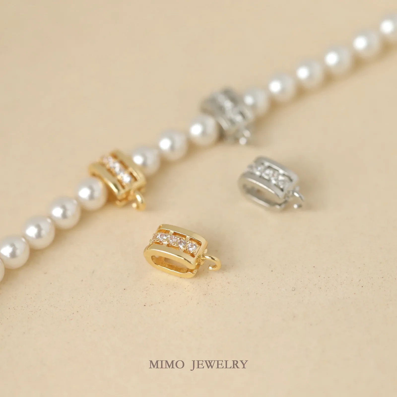 Square Hollow Zircon Necklace Bracelet Pendant Buckle Charms Pendant Supplies DIY Hand Brass Gold Plated Accessories 4.2X8.7mm