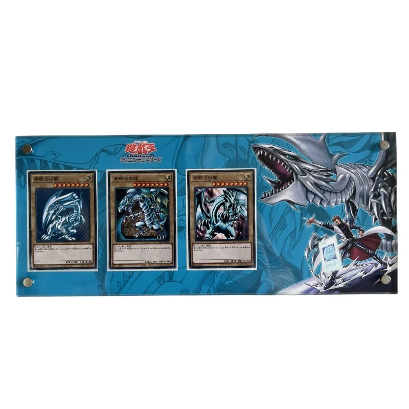 Yu-Gi-Oh Card Brick Egyptian God Blue-Eyes White Dragon Seto Kaiba 25Th Anniversary Diy Acrylic Action Toy Figur Game Collection