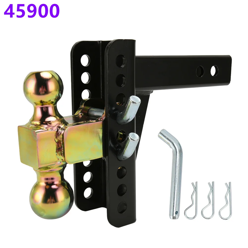 

Hitch Ball Mount 2in Receiver 6in Drop 2in and 2 5/16in Ball 14000 Lbs Loads Alloy Steel 45900 for RV Tractor Trailer