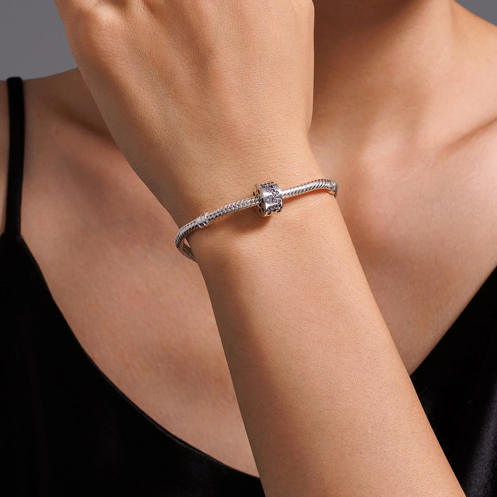 New Charms 925 Sterling Silver LOVE Beaded Positioning Buckle Original Bracelet DIY Women's Jewelry Lovers Holiday Hot Gift