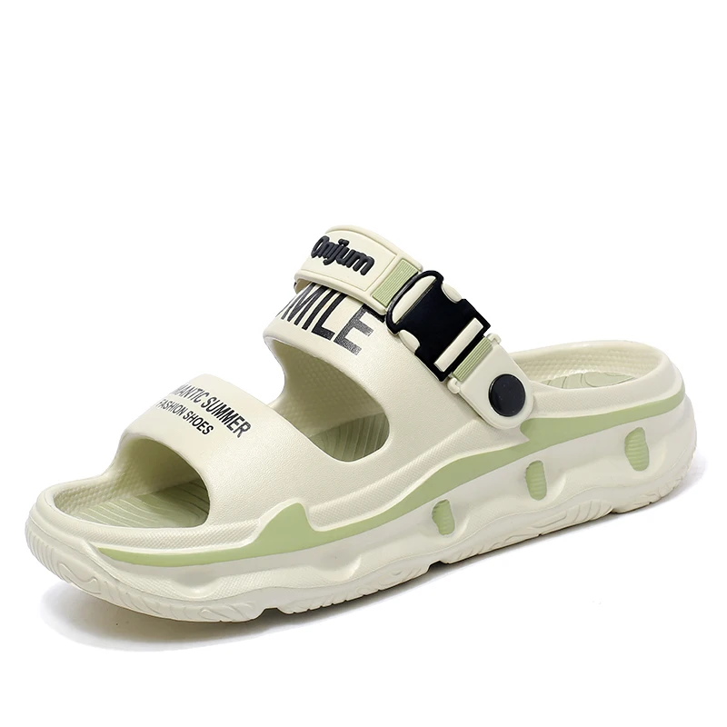 Новые модные мужские и женские тапочки на толстой подошве большого размера, мужские повседневные спортивные сандалии из ЭВА, мужская пляжная обувь.