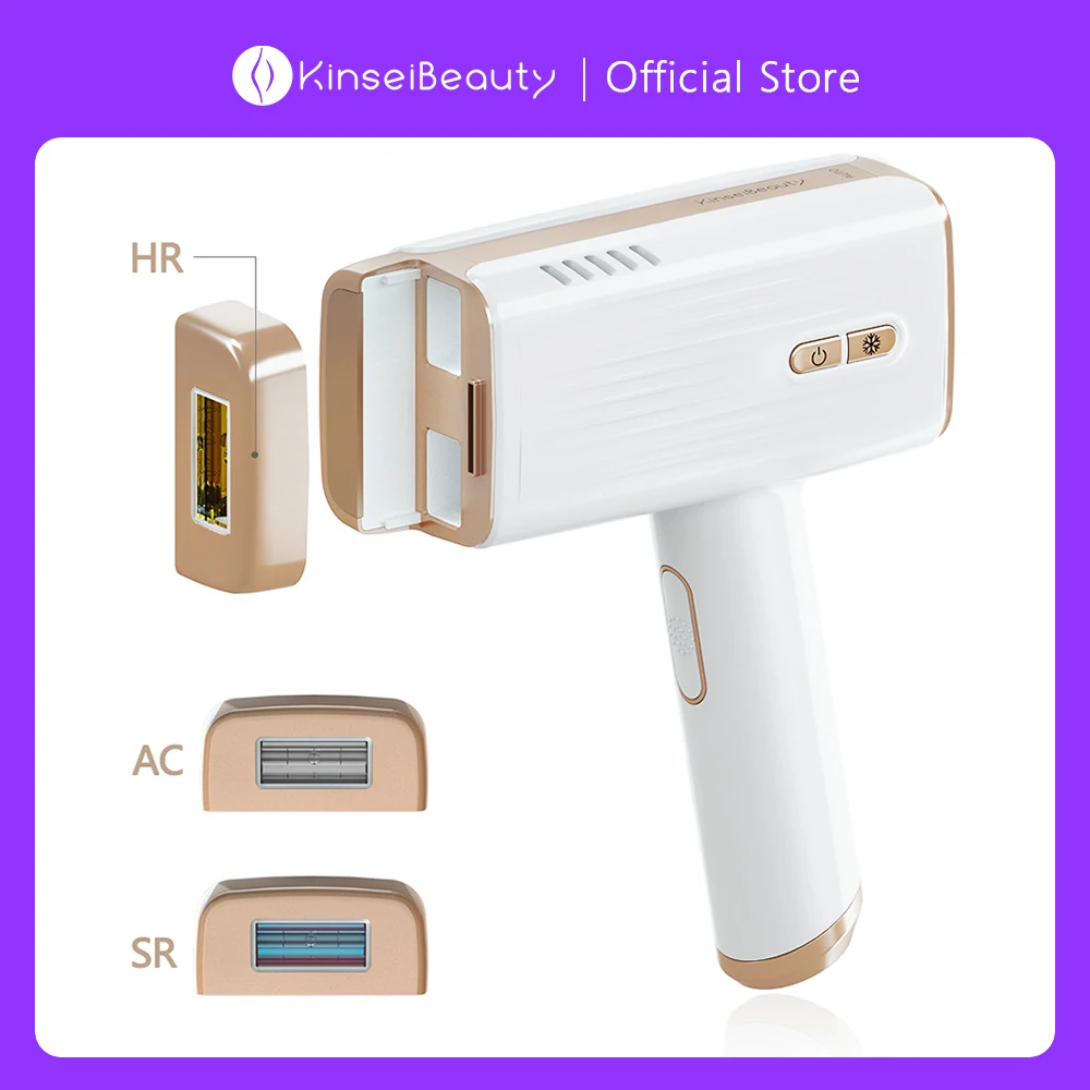 Kinseibeauty Laser Hair Removal IPL Laser Epilator ICE Cold 500000 Flashes 3IN1Automat Home use For Women Men Body Depilador