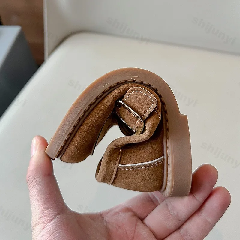 Kids Causal Loafers 2025 Autumn Solid Color Girls Fashion Leather Shoes Simple Versatile Non-slip Children Retro Flat Shoes