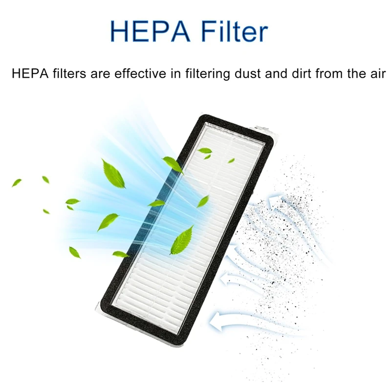 【Must-Haves】Kit de accesorios de repuesto para aspiradora Roborock Qrevo Curve/P20 Pro, cepillo principal, cepillo lateral, filtro, fregona, polvo Ba