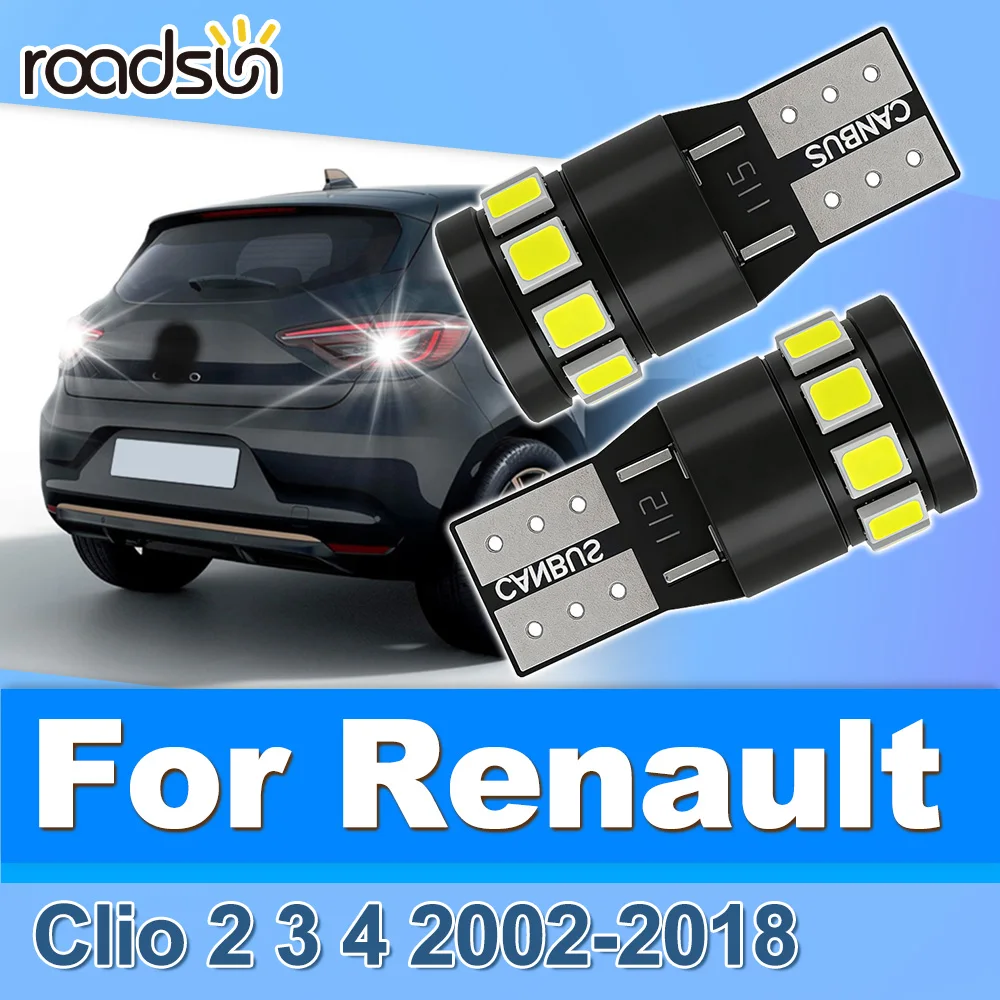 

Roadsun 2PCS For Renault Clio 2 3 4 2002 2003 2004 2005 2006 2007 2008 2009-2018 Canbus LED Parking Light Clearance Lamp Bulbs