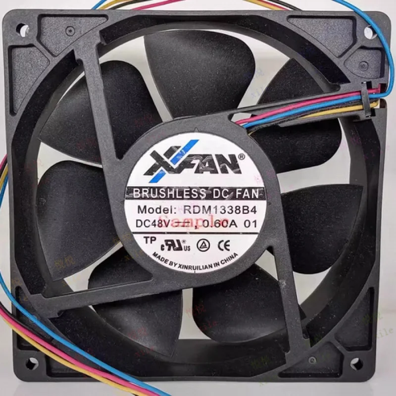 L   L  FOR  XFAN RDM1338B4 DC48V 0.60A 12038 12CM 4-Wire Inverter Humidifier Cooling Fan