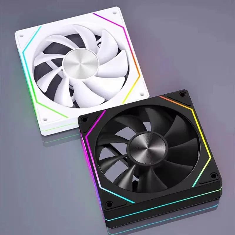 LDPCSJ Prism 4RS 12cm ARGB 4-Pin PWM Silent Cooling Computer Case Fan High Air Volume 12V