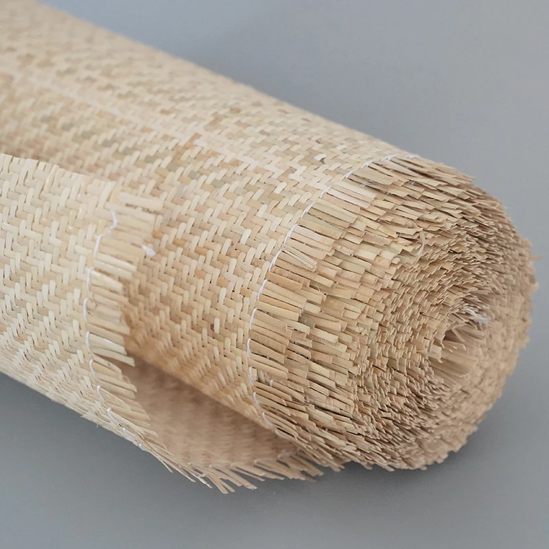 Handwoven indonésio Natural Real Rattan, DIY Reparação de Tecelagem, Móveis, Cadeiras, Mesas, Rolo Inteiro, 35-80cm de Largura, 15 m, Rolo Inteiro