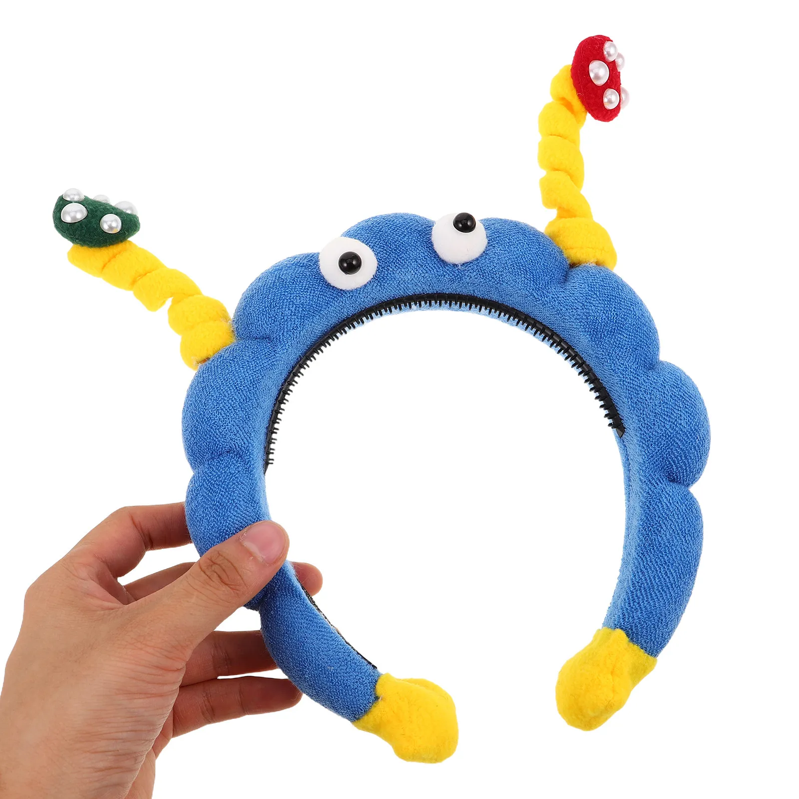 

3Pcs Mushroom Headband Cute Kawaii Hair Accessory High Crown Spa Makeup Face Wash Headband for Women Skincare
