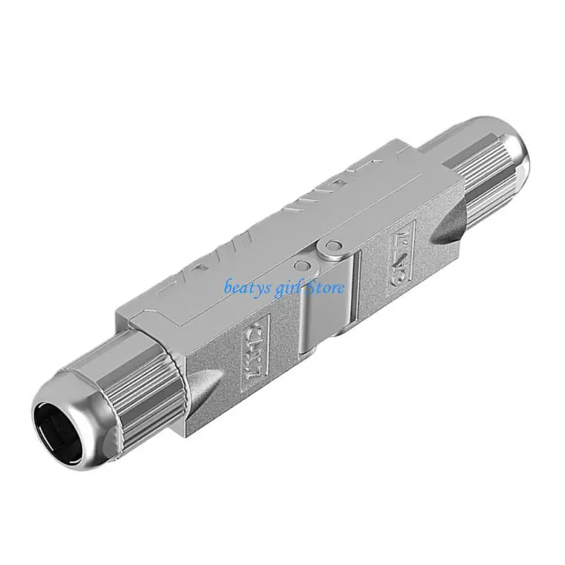 C7AB Tool Less RJ45 Ethernet Cable Extender Adapter For Cat6A/Cat7 Networking Cord