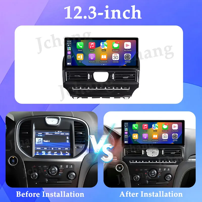 Multimedia Player UItra-thin Screen Android 16 for Chrysler 300C 2011 - 2023 Split Screen GPS Navi Carplay Auto Head Unit DSP BT - view 6