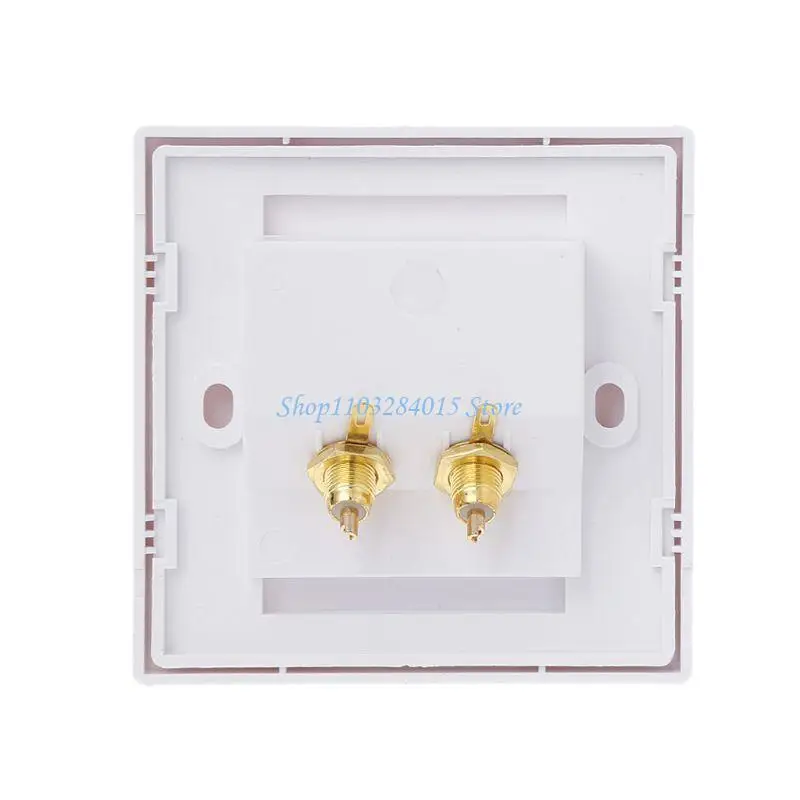 R6FF RCA Wall Socket o Panel Speaker Junction Box Lotus Power Outlet
