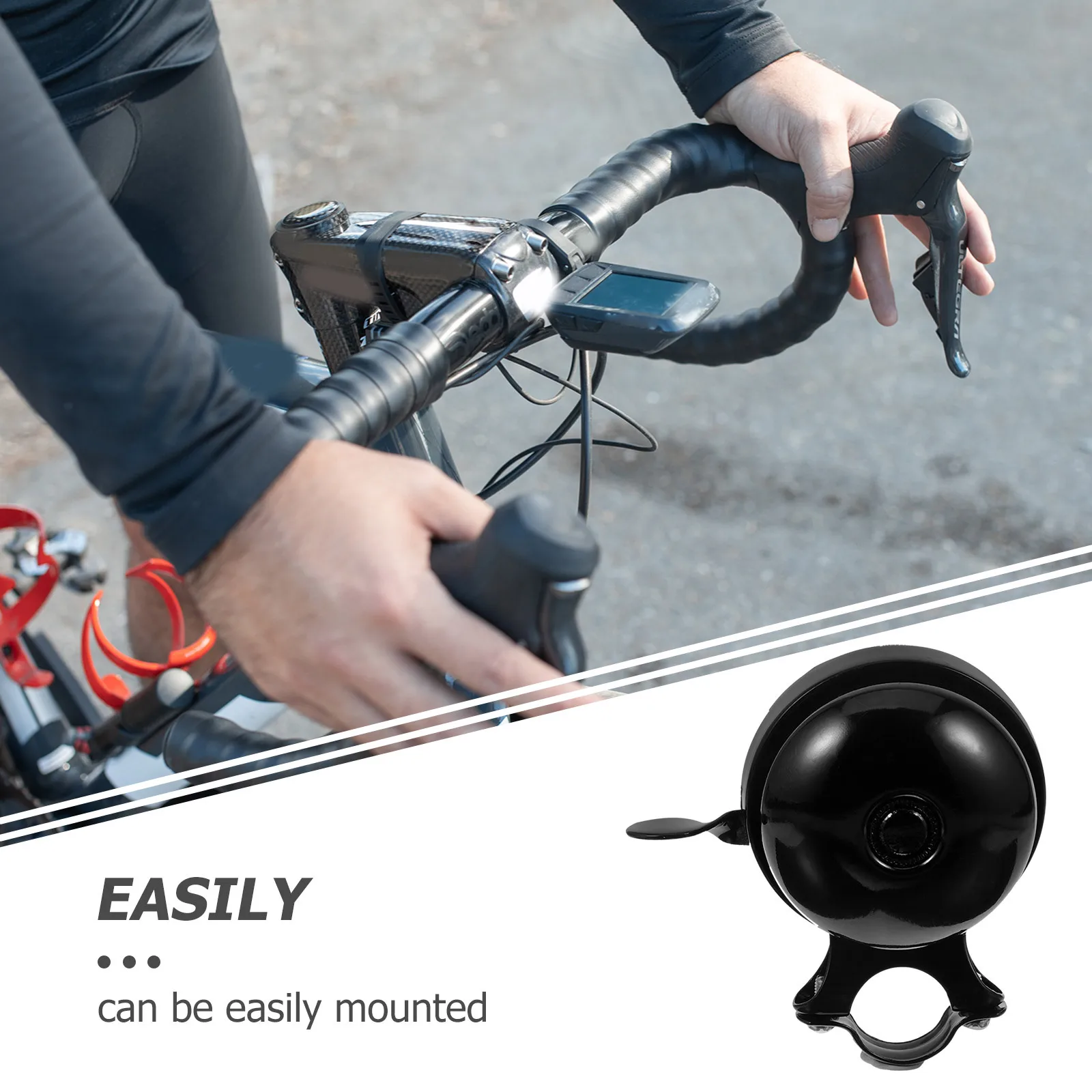 

Vintage Bicycle Iron Bell Design Clear Loud Tone for Mountain Road Bikes Safety Warning Portable Multi-Function Cycling