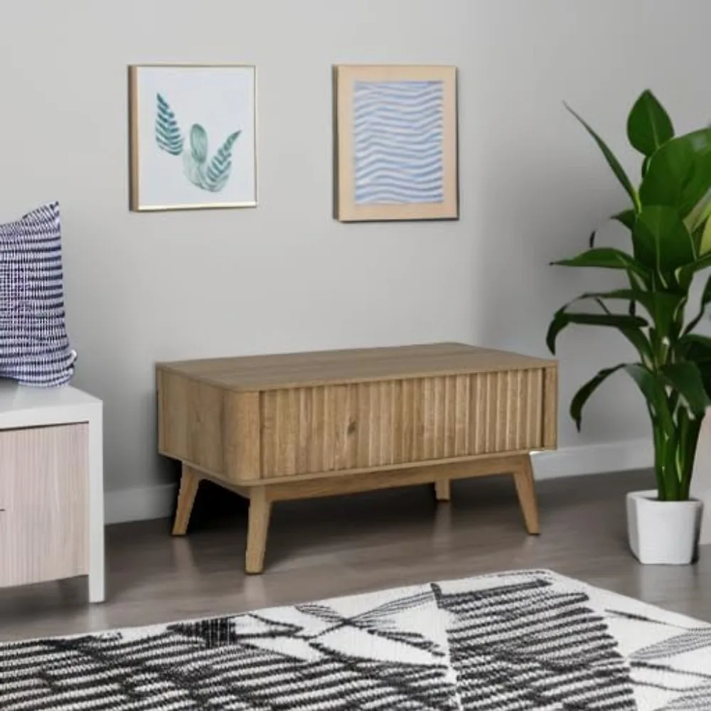 طاولة القهوة، طاولة القهوة لرفع غرفة المعيشة، طاولة طعام ذات رفع مركزي للمزرعة الحديثة في العصور الوسطى #5