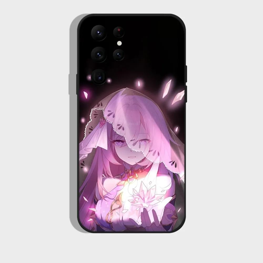 H-Honkai Impact 3rd Elysia Phone Case for SamsungS24,S23,S22,S21,S20 Ultra Pro S10,S30Plus,20 Ultra Black Cover