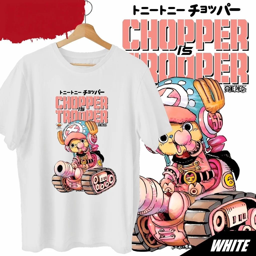 Anime One Piece Tony Tony Chopper Printed T-shirt Men's and Women's T-shirt Men's Top Sports T-shirt Men's T-shirt Summer Tee