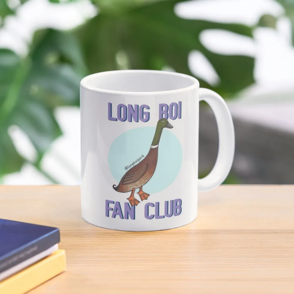 Long Boi Fan Club Blue Classic  Mug Photo Design Cup Printed Drinkware Gifts Coffee Image Picture Handle Round Tea Simple