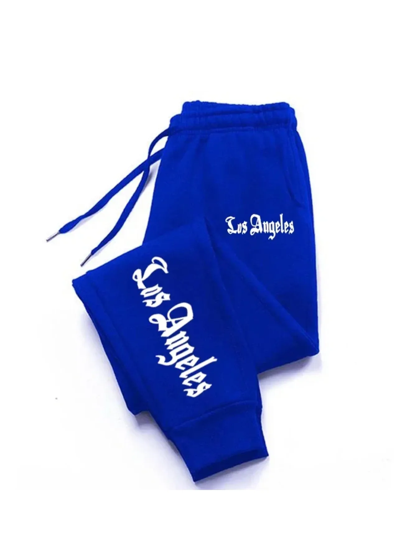 لوس أنجلوس سيتي تراست مطبوعة الرجال فضفاض الركض السراويل قطع تشغيل السراويل معطف دافئ السراويل معطف زوجين عادية #1