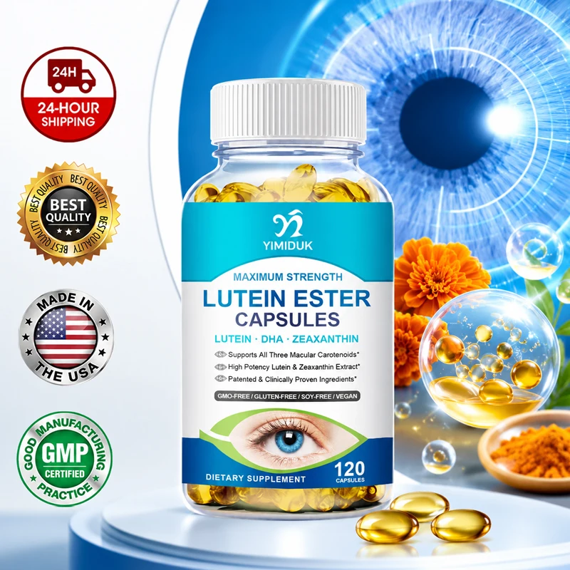 Multinutrient Ocular Capsules, with Folic Acid & B12, Protect Retina & Blue Light, Relieve Fatigue & Discomfort, Optimize Vision