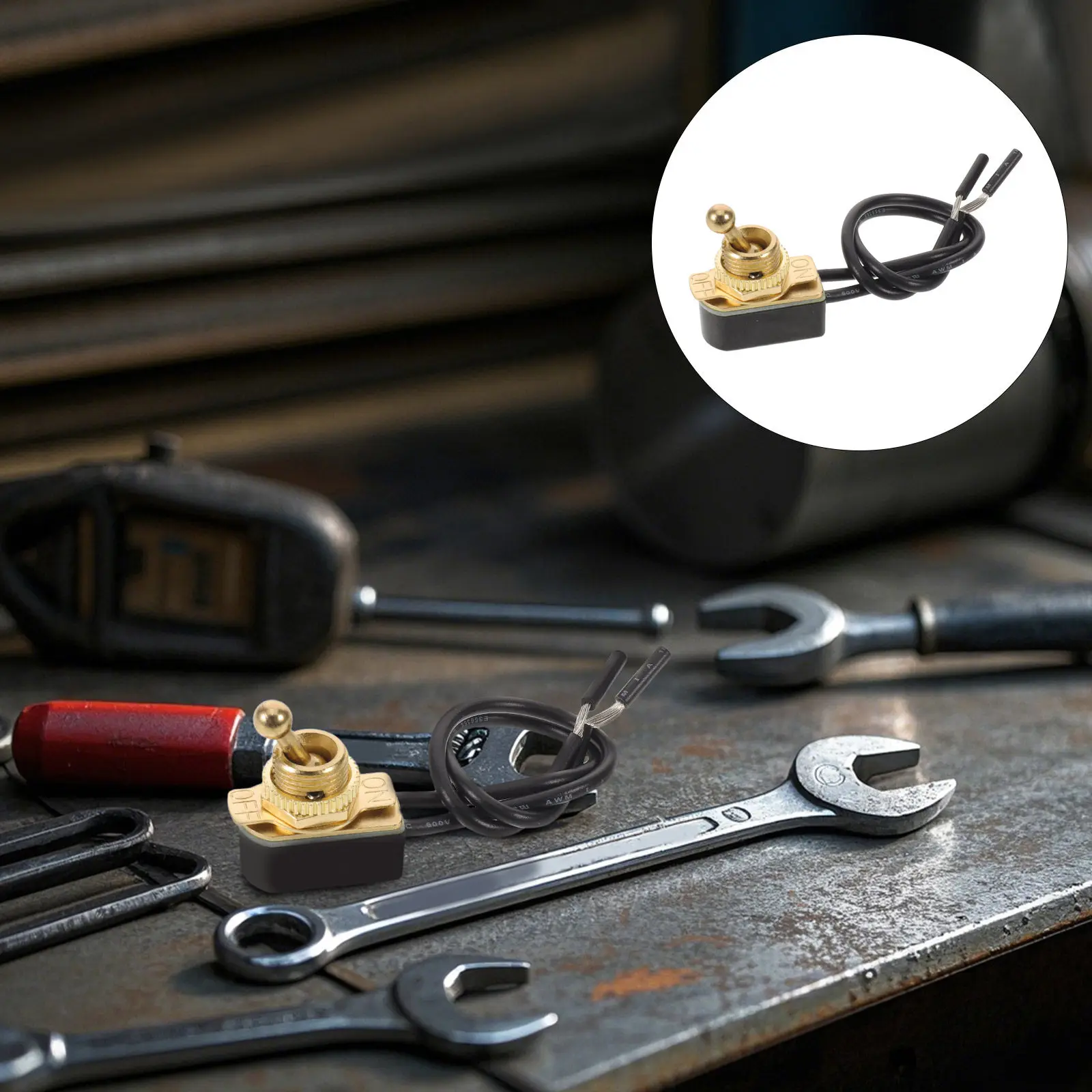 2 Pin Spst on Off Toggle Switch Pre Wired 18Awg Wires Heavy Duty Metal Mini Rocker Truck DIY Electrical Projects