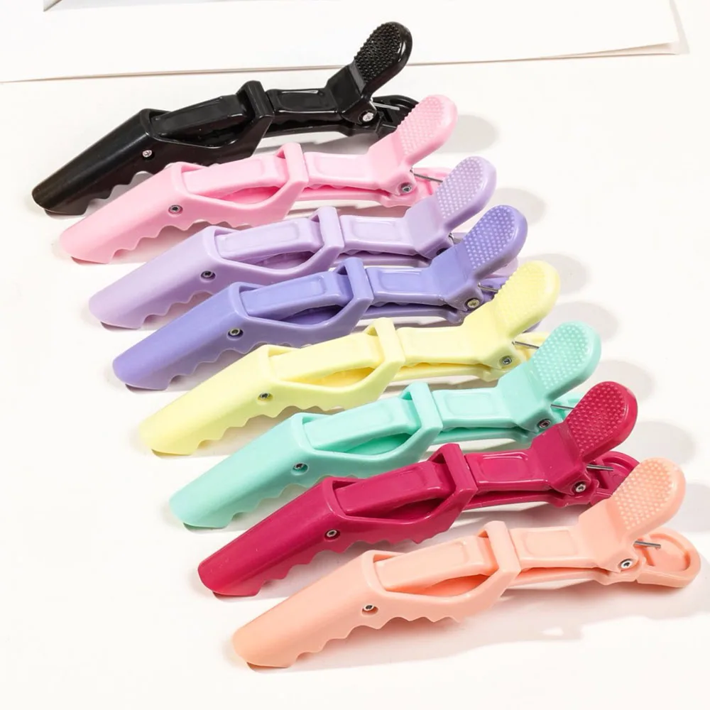 New 6pcs Alligator Hair Clip used for shaping segmented Hair Claw professional crocodile clips Nonslip styling Salon Hairpin