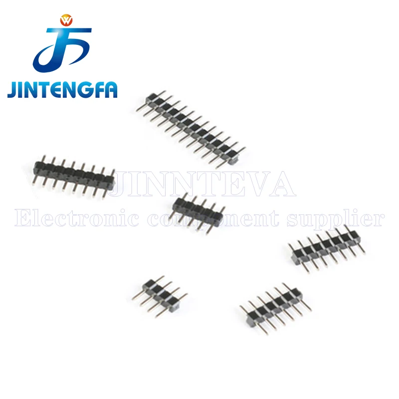 20PCS 2.0mm Male Pin Header 2.0 2MM PCB Connector 2P 3P 4P 5P 6P 7P 8P 10P 12P 14P 15P 20P 40P Single Double Row Right Angle JST