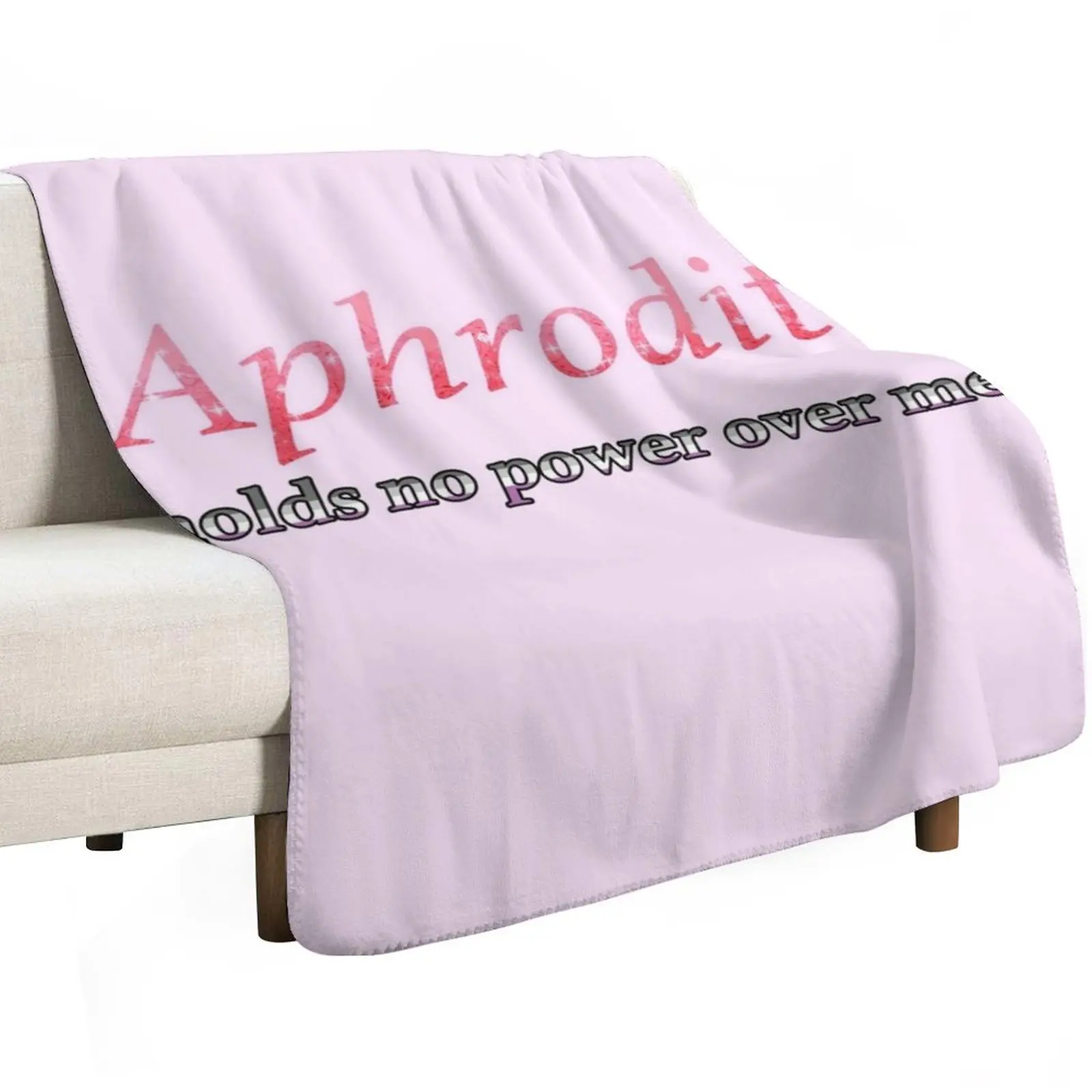 Aphrodite Holds No Power Here (Ace!) Throw Blanket Warm Napping Blanket for Office Couch Bed