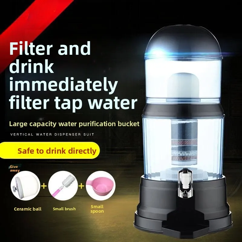 Household mineral spring kettle, water purifier, ceramic multi-layer filter, barrel water filter