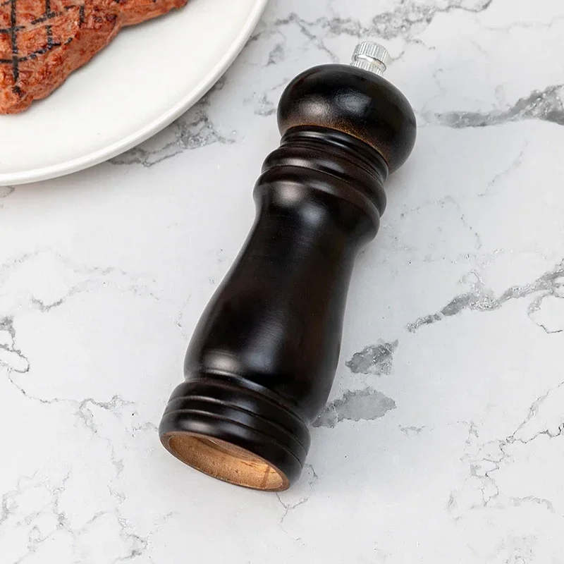 Wooden Manual Pepper Grinder, Black Pepper Grinder, Pepper Stick, 6-inch Pepper Grinder