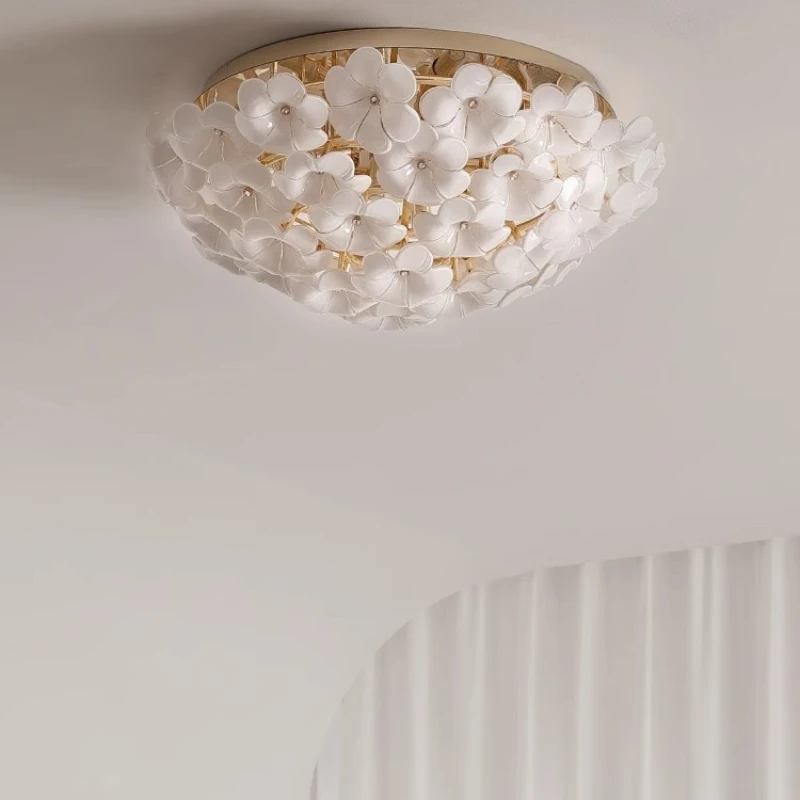 

Bedroom light, light luxury modern simplicity, girls' room ceiling light, cream wind advanced lighting