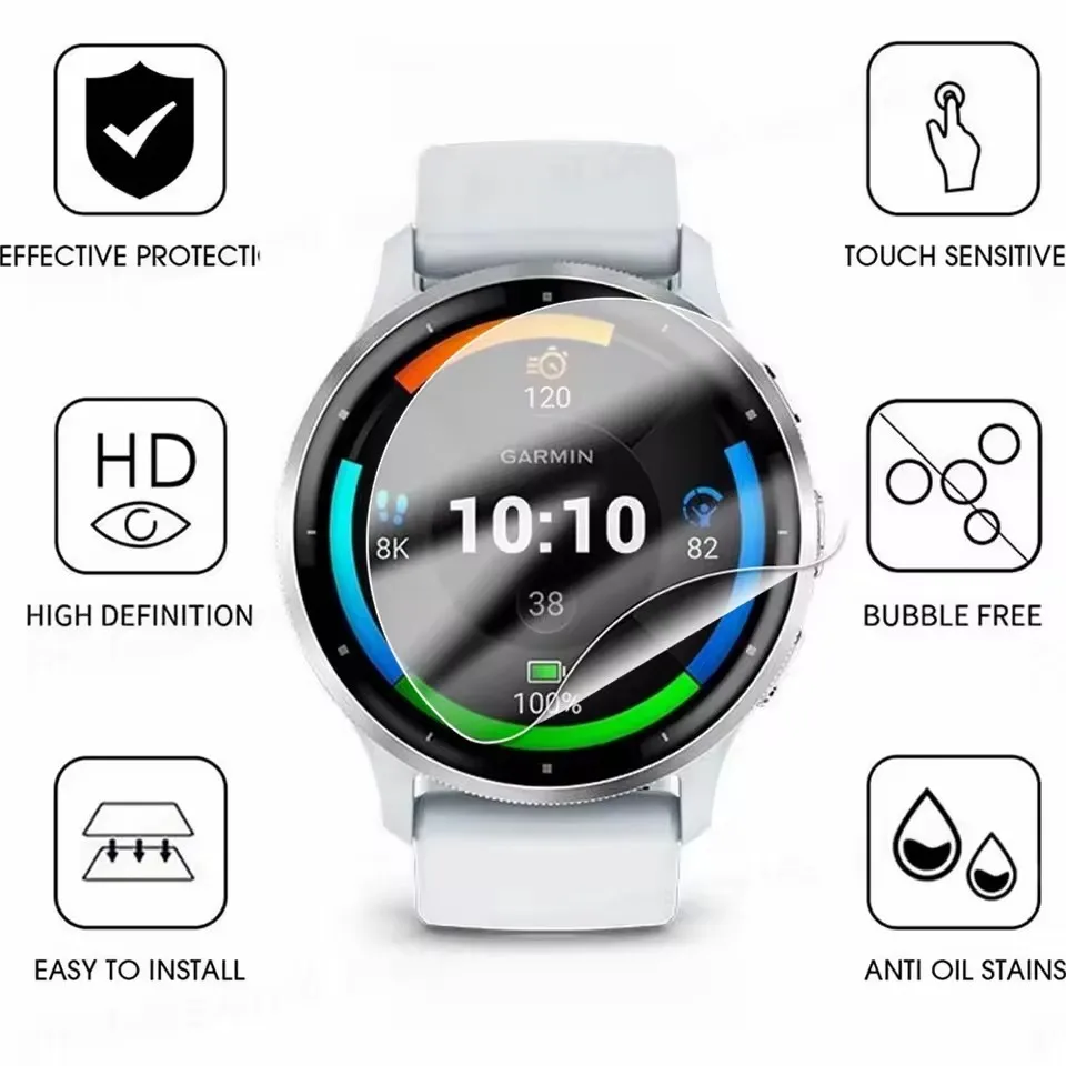 1-5Pcs Watch Hydrogel Film For Garmin Forerunner 165 Music 45 55 220 225 230 235 245 255 255s 265 265S Screen Protector image 4