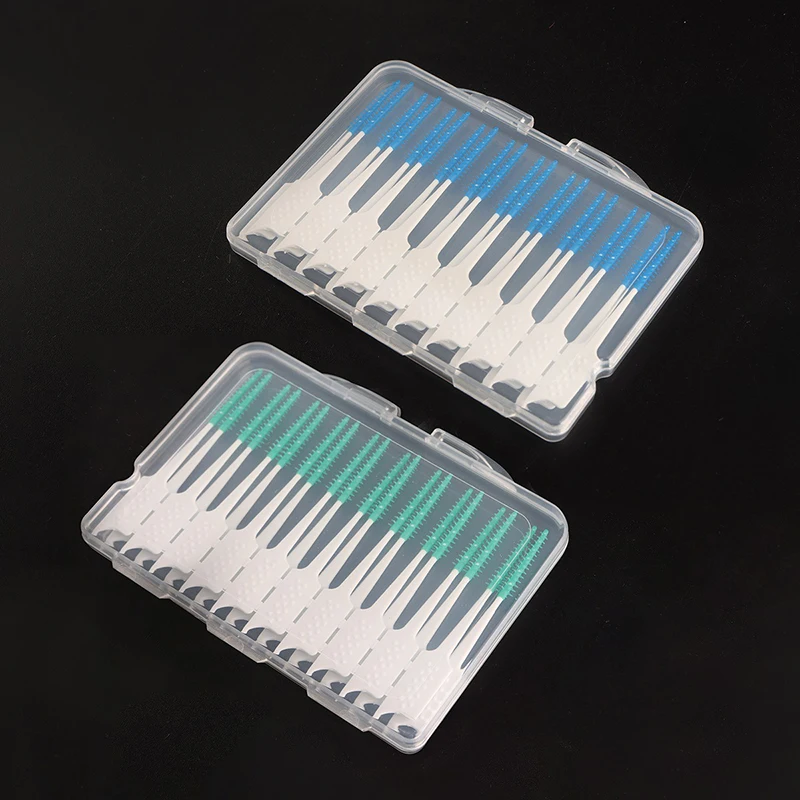 Soft Bristle Interdental Brushes Silicone Toothpicks Oral Hygiene Teeth Cleaning Floss between Teeth Toothbrush for Better Denta