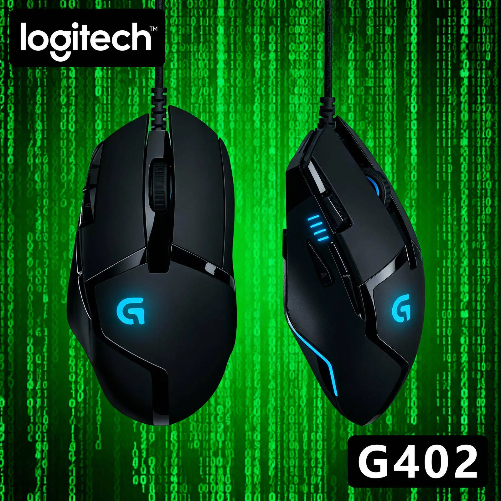 

Игровая мышь Logitech G402: 8 программируемых кнопок, скорость 500 IPS, 4 настройки DPI, 32-битный процессор, противоскользящая основа для соревновательной игры
