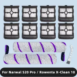 Compatible For ( 나르왈 Narwal S20 Pro / Rowenta Tefal X-Clean 10 ) Spare Parts Accessories Roller Brush Hepa Filter Consumable