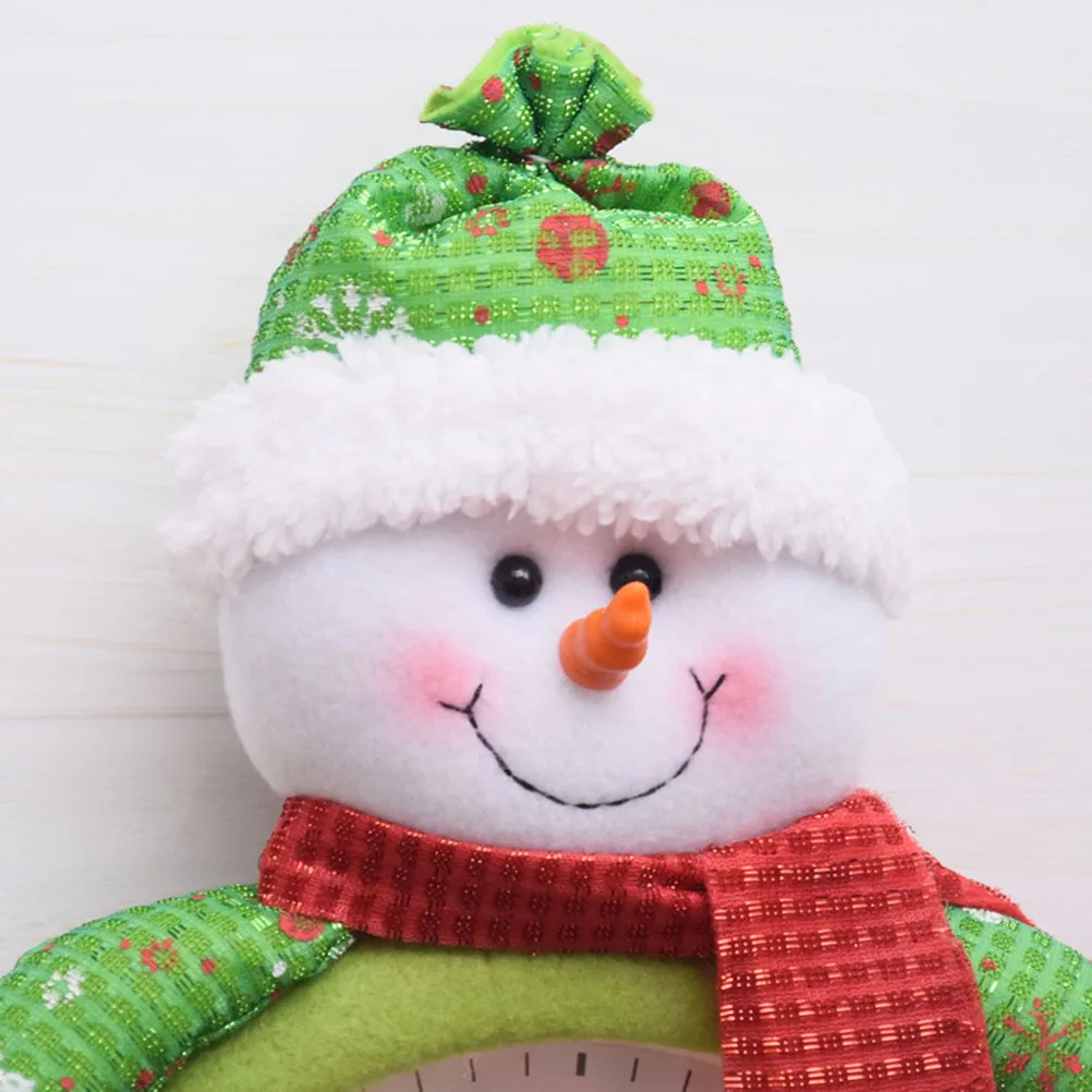 

Snowman Pendant Clock Acrylic Material Christmas Ornament Desktop Wall Hanging Electronic Clock Home Decoration Gifts