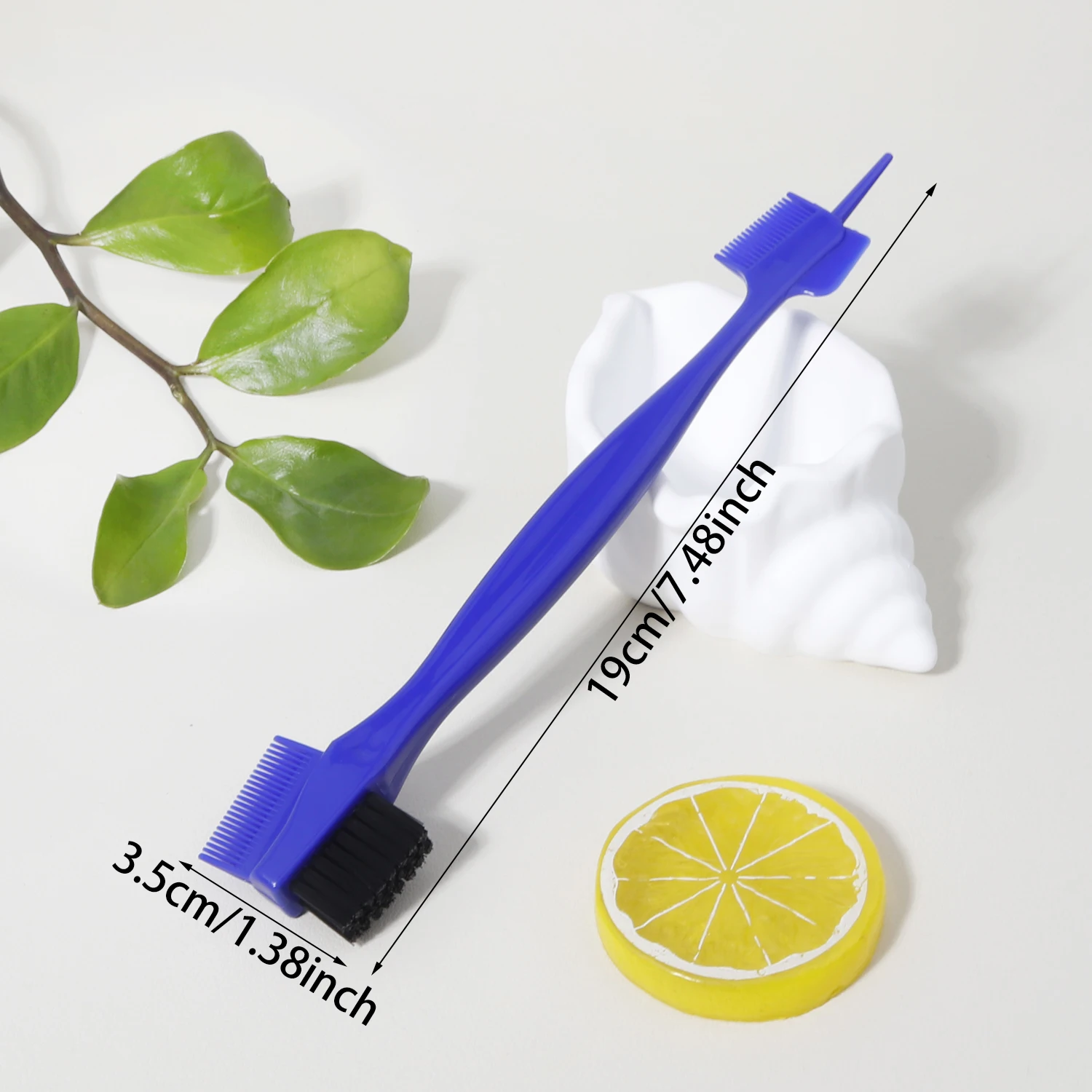 فرشاة شعر متعددة الوظائف للتحكم على الوجهين، فرشاة تحكم بحواف قلم الحواجب، أداة العناية بالشعر، خاصة للشعر المستعار الحقيقي