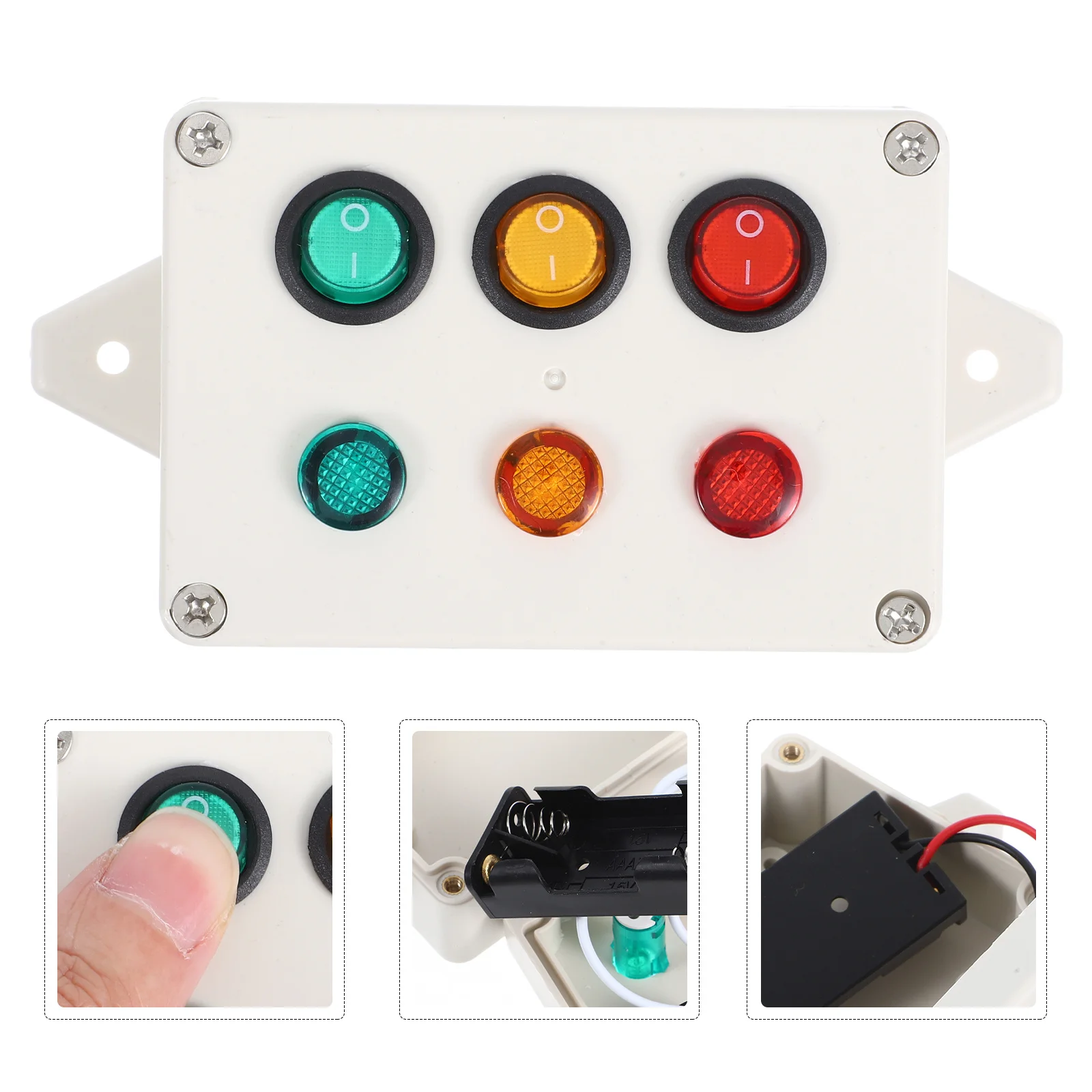 1Set Kids Early Learning Busy Board 3 Color Light Features Toddler Activity Panel for Dexterity Coordination Imagination