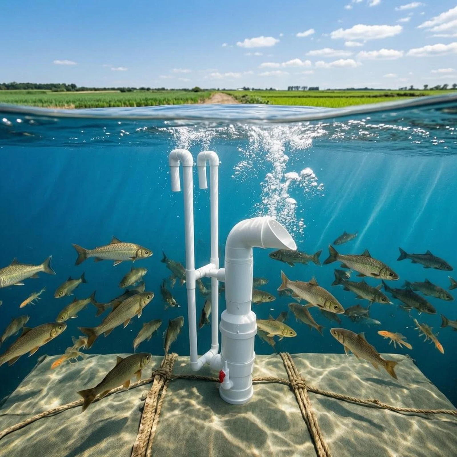 

Aquatic-Pond Water Pusher White Vertical Pipe System PVC Pipe Unit Rigid Elbow Joints for Aquaculture Workers