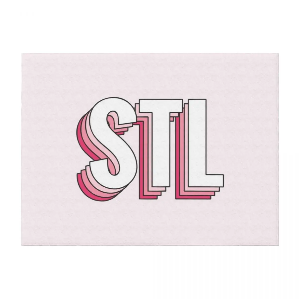 

Pink STL Throw Blanket Designers for winter Blankets For Sofas Camping Blankets