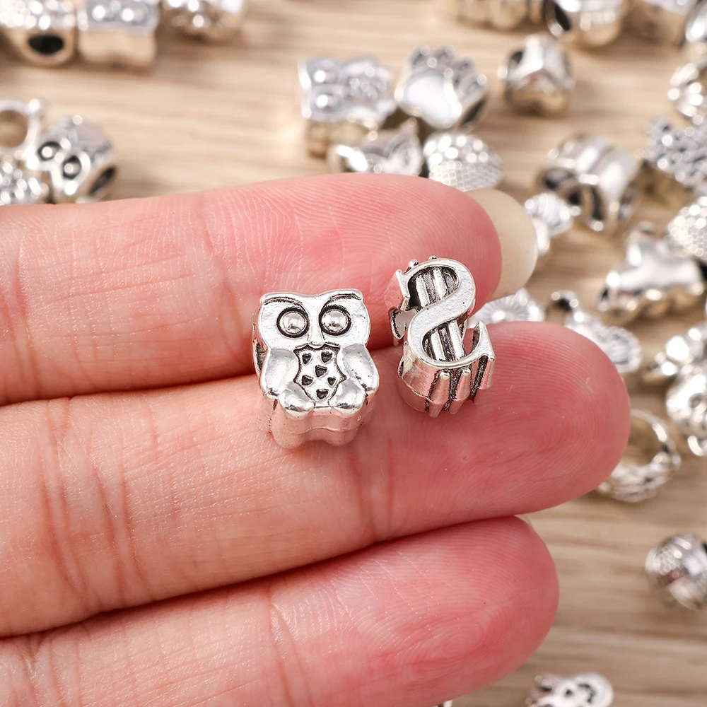 Tusember Mix Legierung Tier Blumen Herzen Anhänger-Charms Passend für Original 925 Sterling Silber Armband DIY Schmuckherstellung – Detail 2