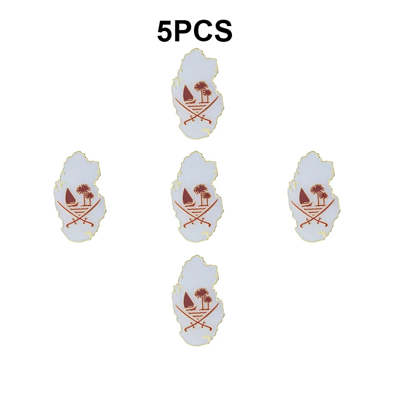5-10-50-100pcs Qatar Flag Badge Brooch Natinal Lapel Pins Flag Lapel Pins Country Flag Badge
