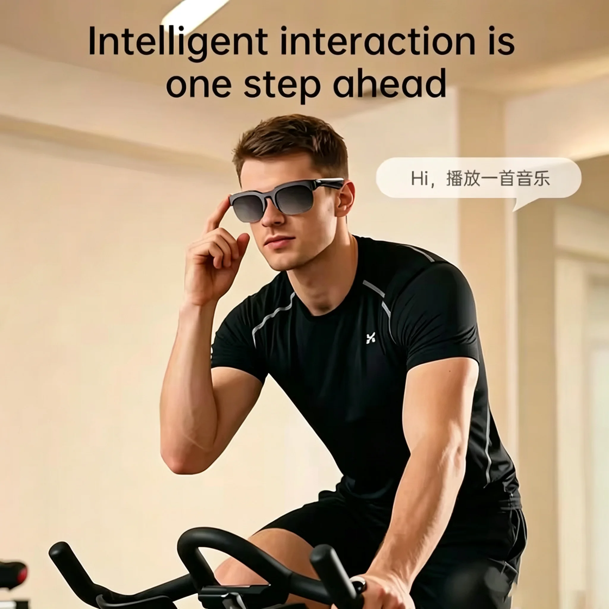 New Smart Glasses 2026 Music Sunglasses Headphones Wireless Bluetooth Call Headset HIFI Audio Glasses For Android - Detail Angle #03