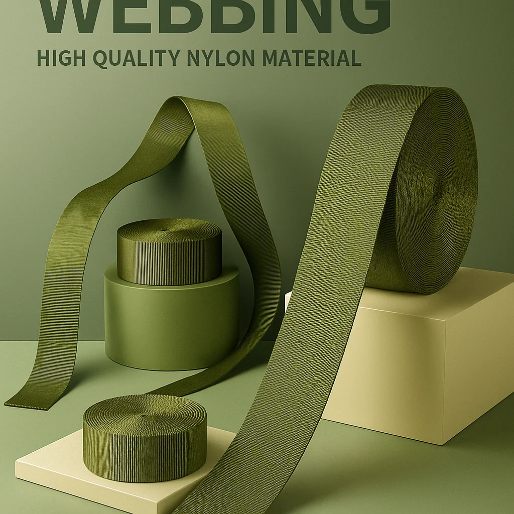 

20/25/32/38/50mm Webbing Strap Nylon Tape 2/5/8/10M Shoulder Bag Lashing Belt Sling Ribbon Decoration Sewing Bais Accessories