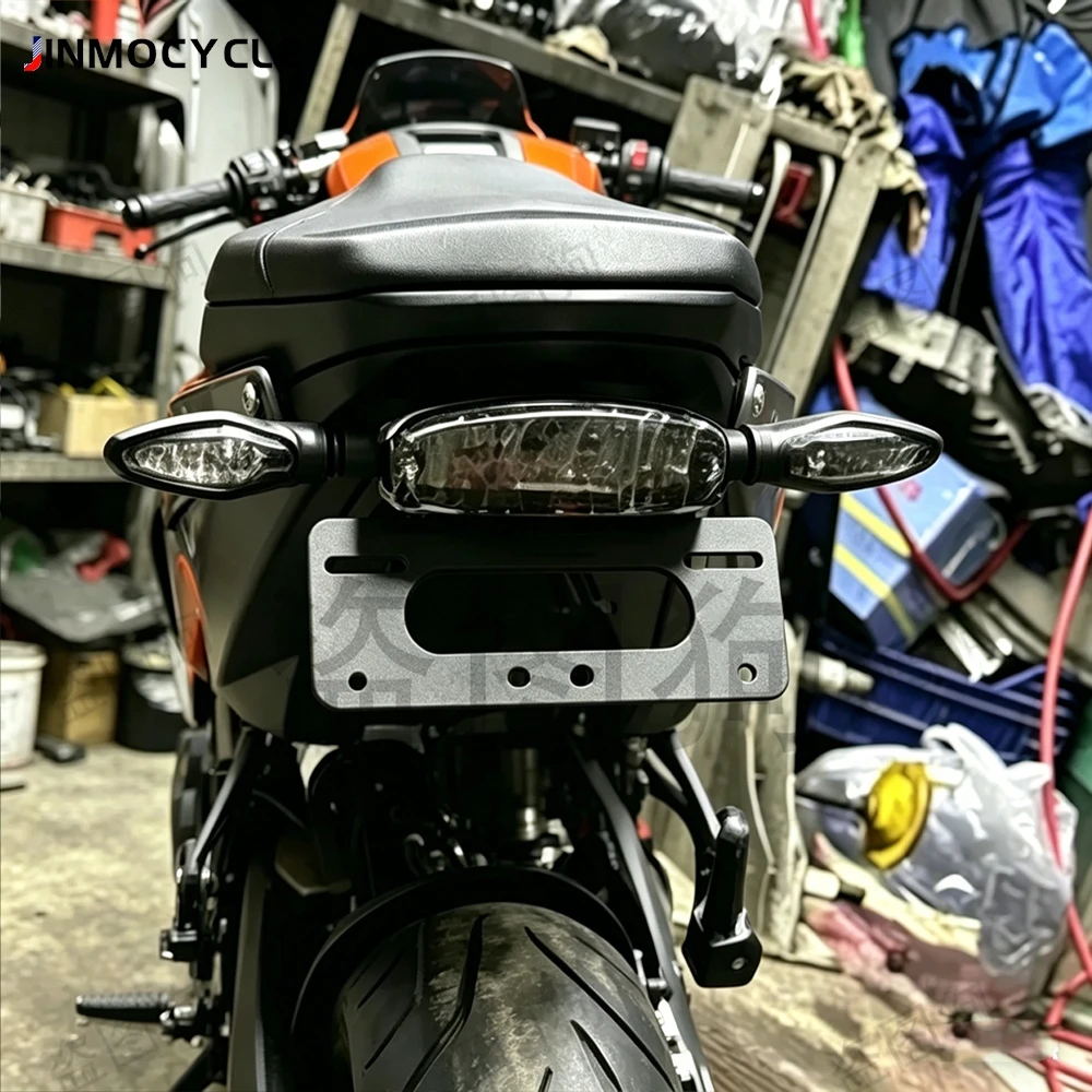 

For 790 890 Duke 790 890 2018-2026 Motorcycle License Plate Holder Rear Short Tail Stock Tailstock Bracket 790Duke 890Duke Parts