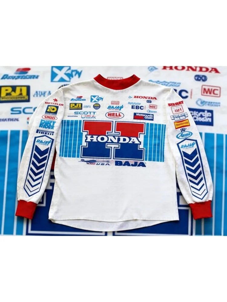 AliExpress New Quick Dry Honda Motorcycle Jersey, Long Sleeve Breathable Riding Shirt Y2K Dirt Bike and Mountain Racing, Comfortable Gear