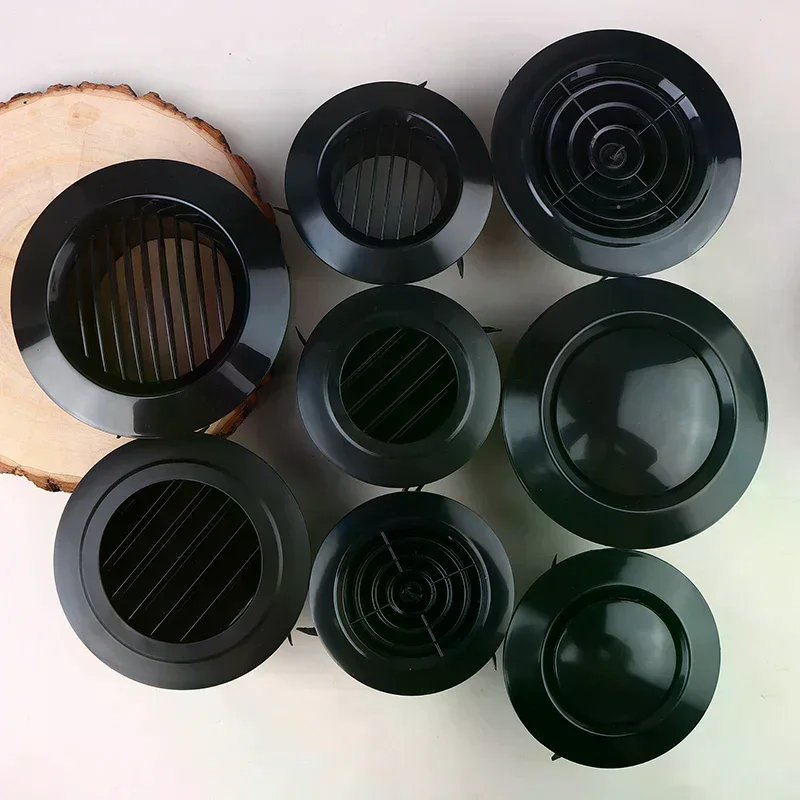 75/100/125mm Round Ducting Ventilation Cover Air Vent Extract Valve Grille Air Circulation Vents Cover