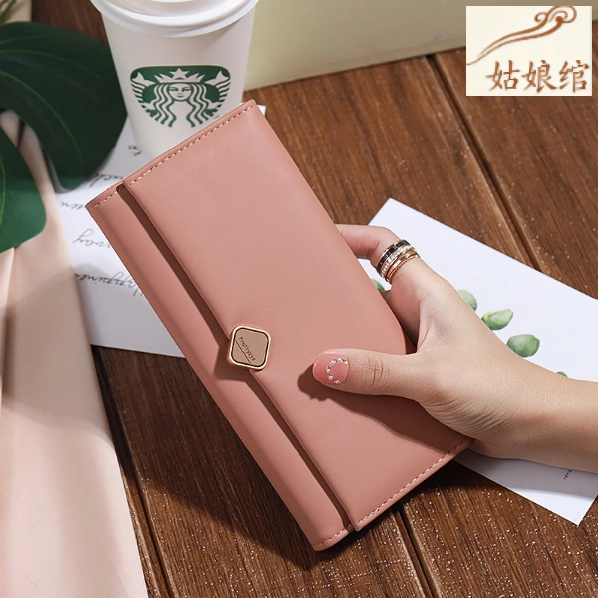 korean-style-long-wallet-for-women-new-design-fashionable-youth-pu-leather-zipper-closure-color-wallet-ladies-purse